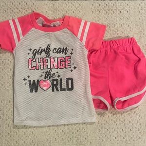 Diva Girls Can Change the World Girl’s Soccer Outift 2T